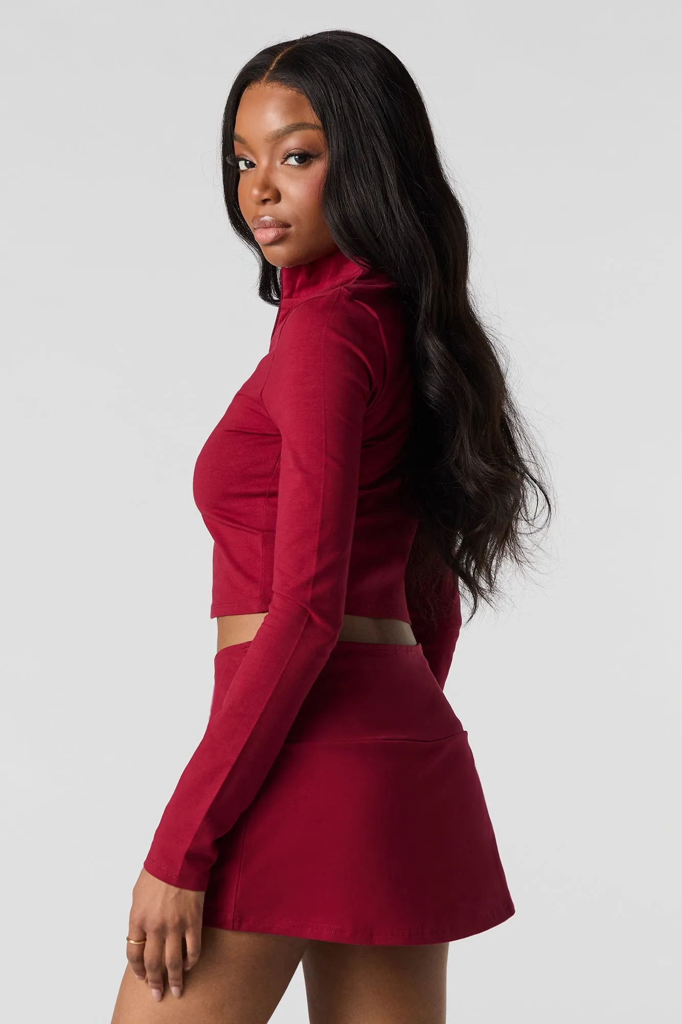 Active Slit Mini Skort