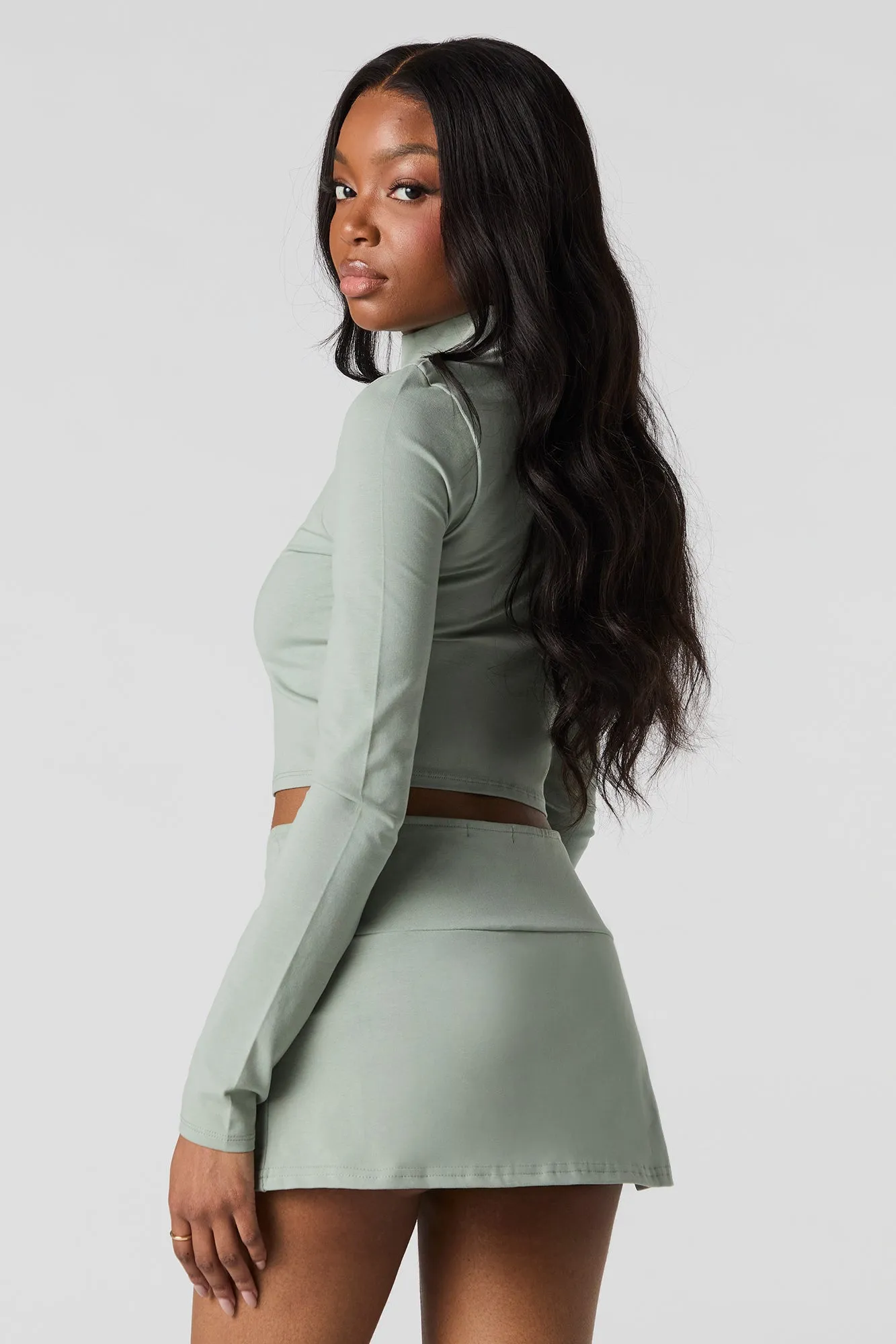 Active Slit Mini Skort