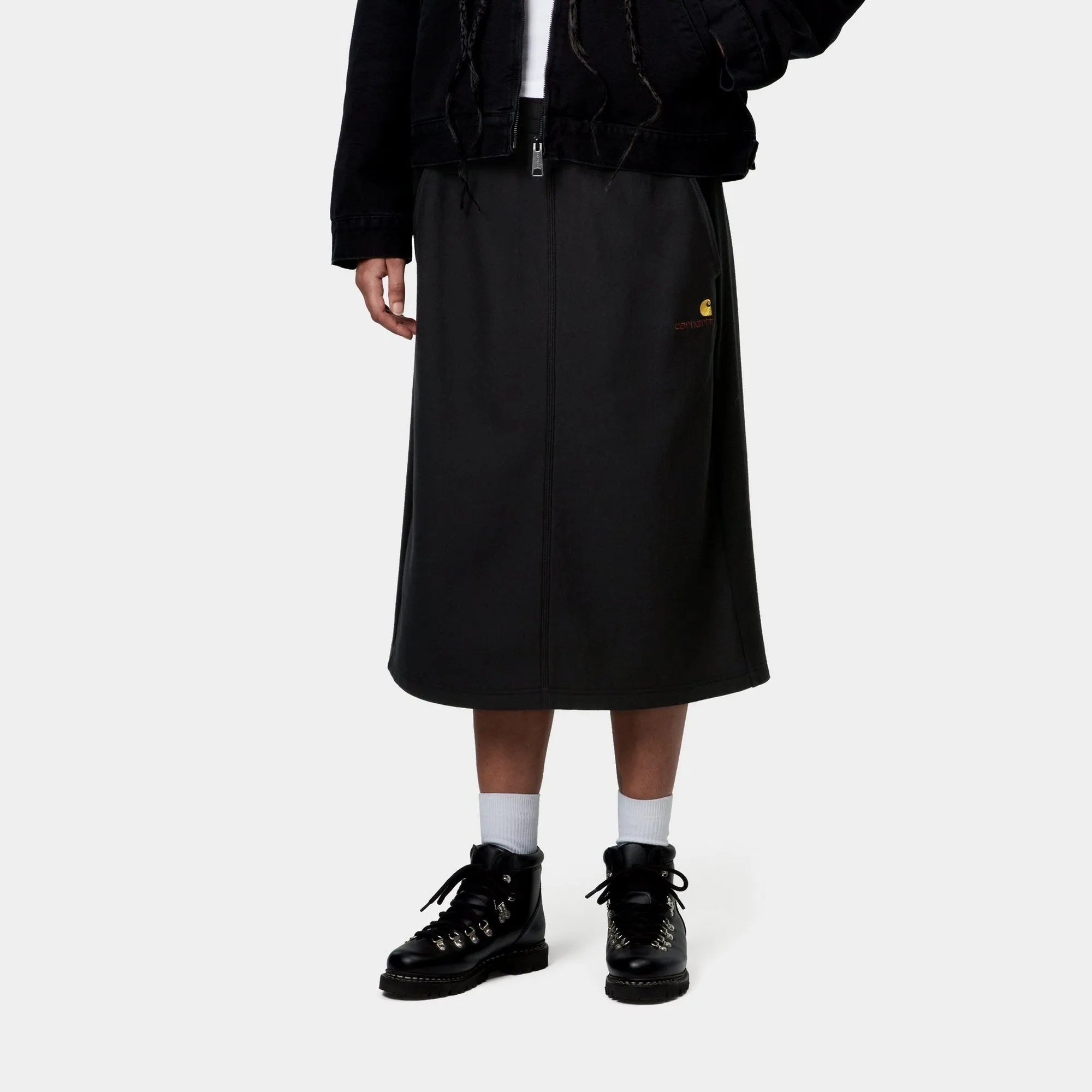 American Script Sweat Skirt | Black