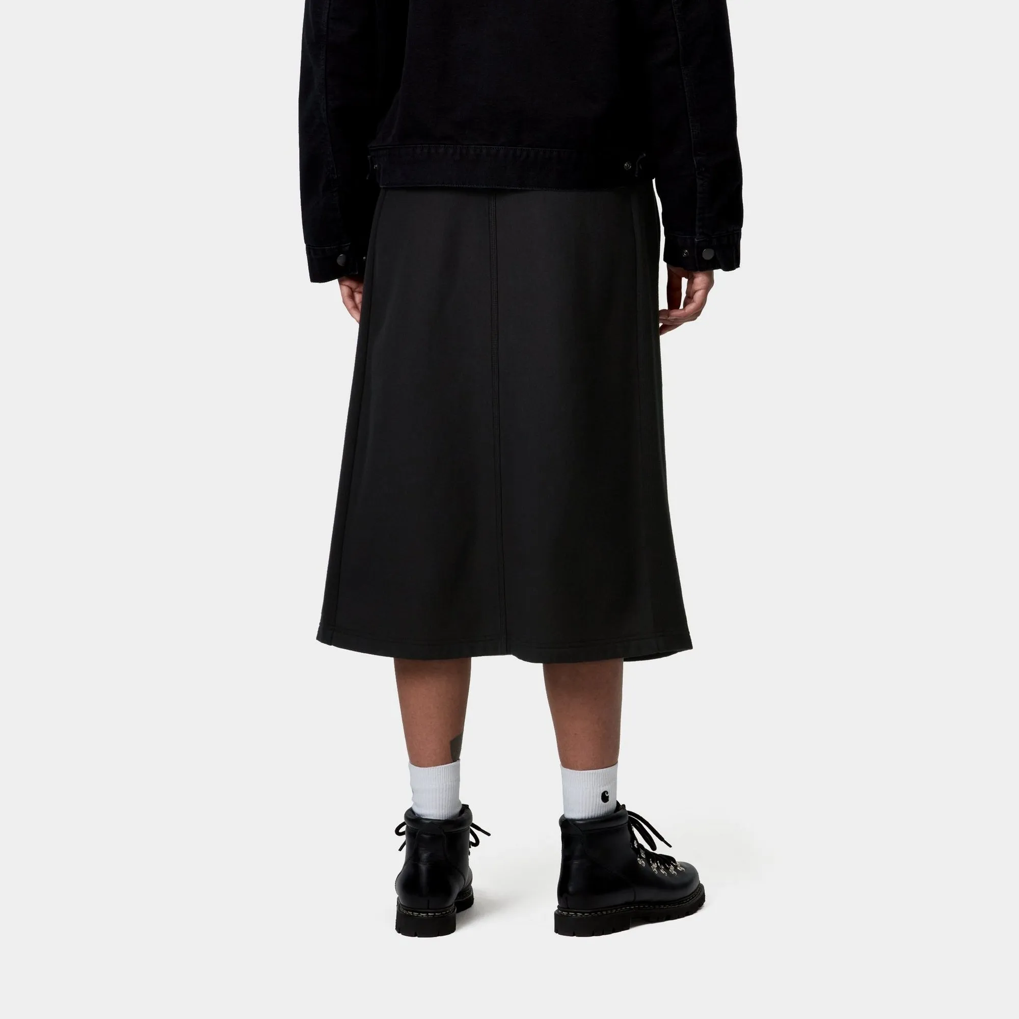 American Script Sweat Skirt | Black
