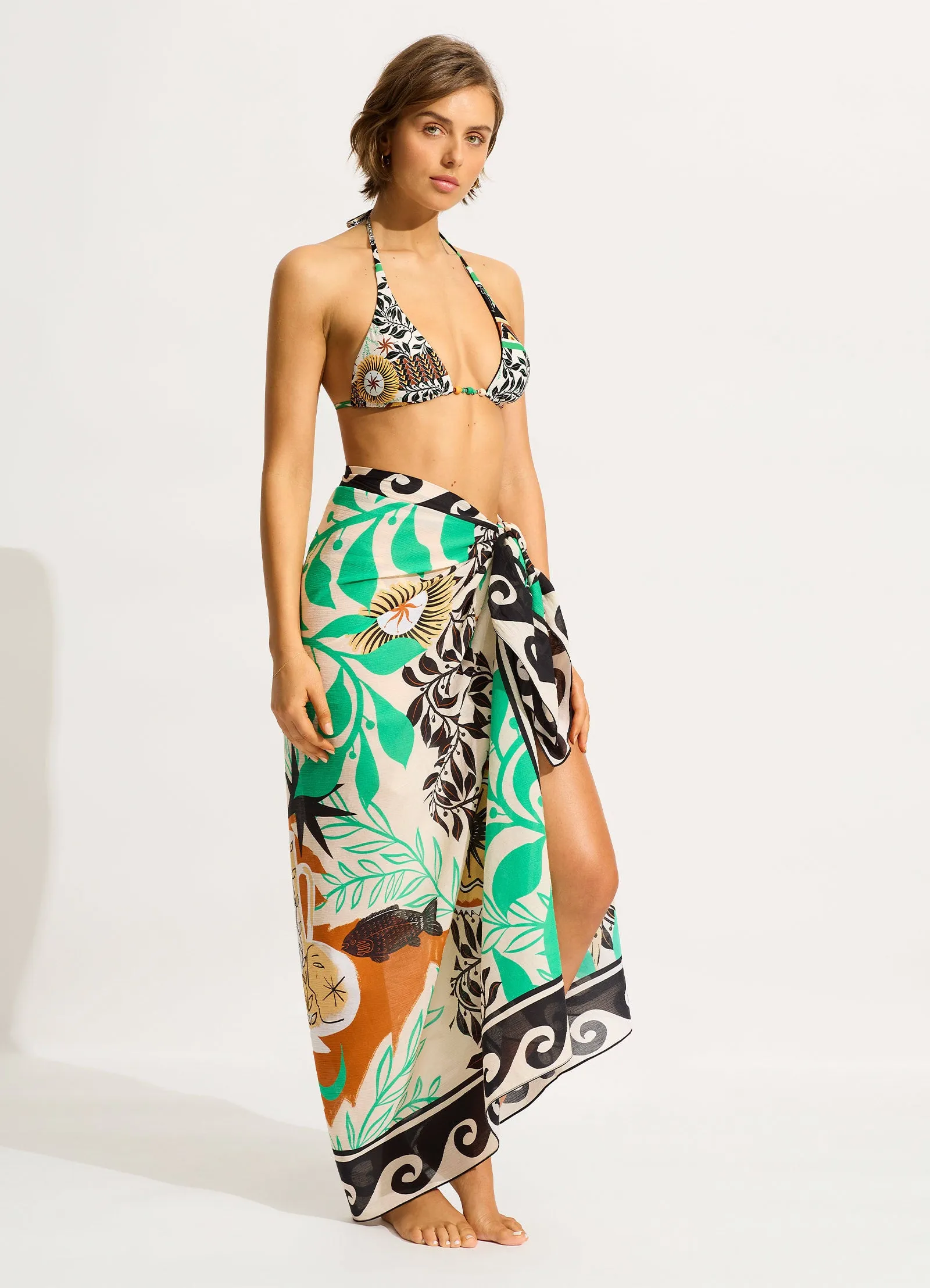 Atlantis Sarong - Ecru