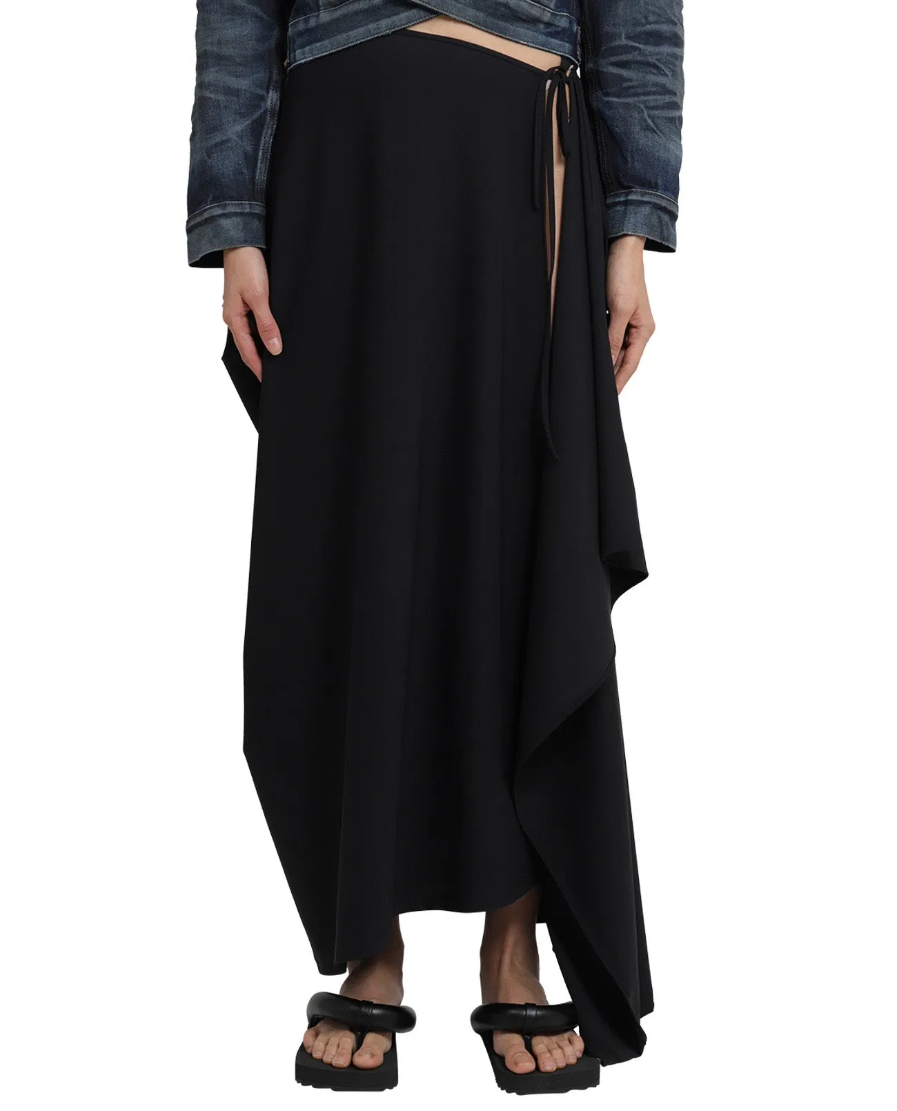 Balenciaga Draped Belted Skirt