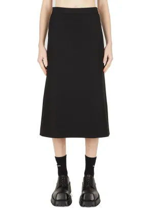 Balenciaga Draped Detailed Midi Skirt