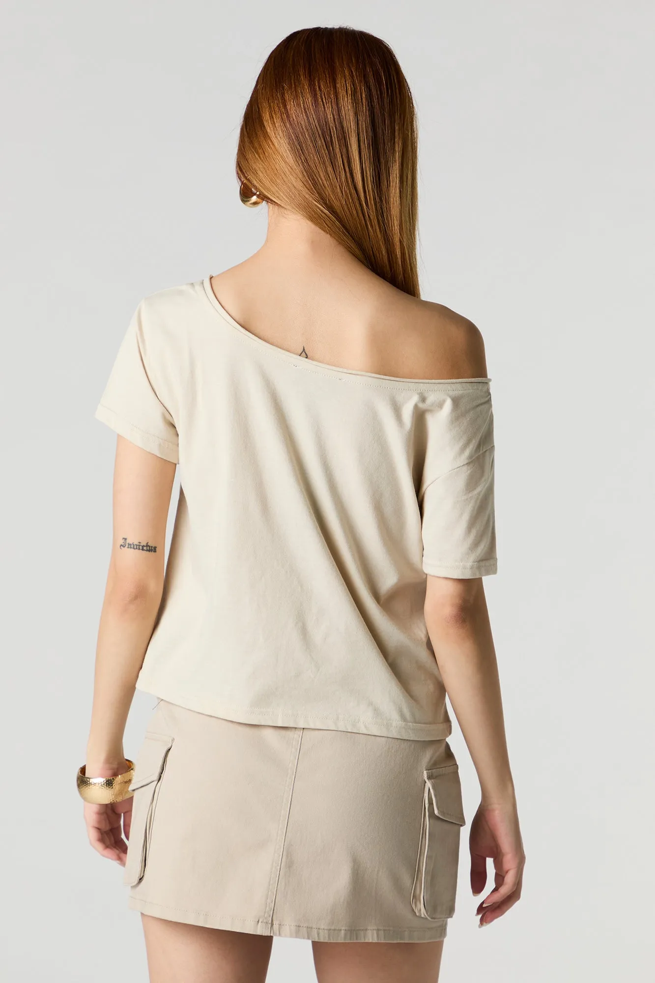 Belted Cargo Mini Skirt