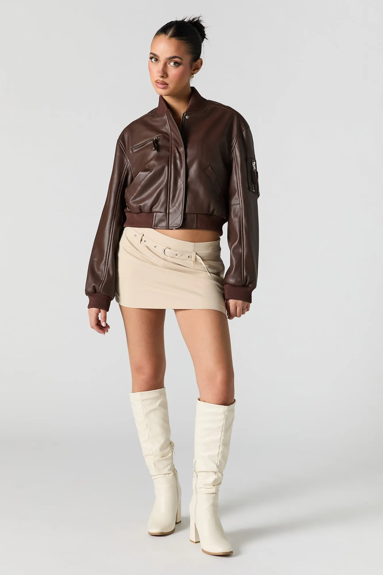 Belted Mini Skort