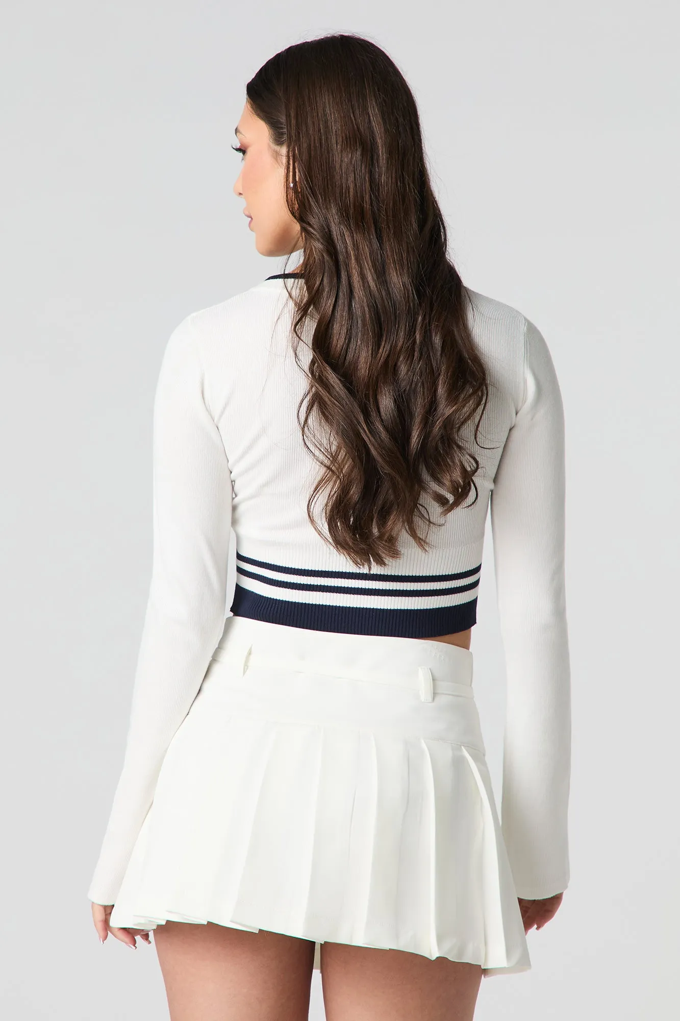 Belted Pleated Mini Skort