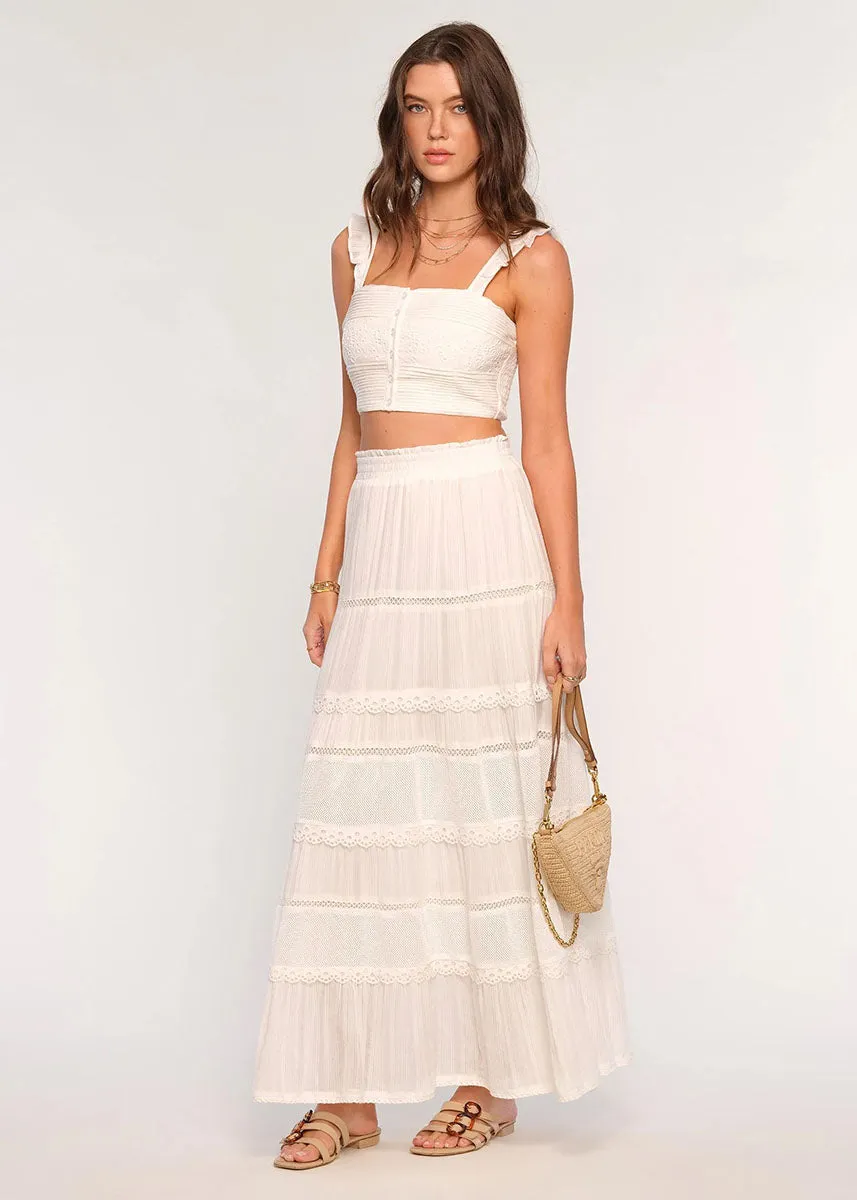 Cece Maxi Skirt - Eggshell