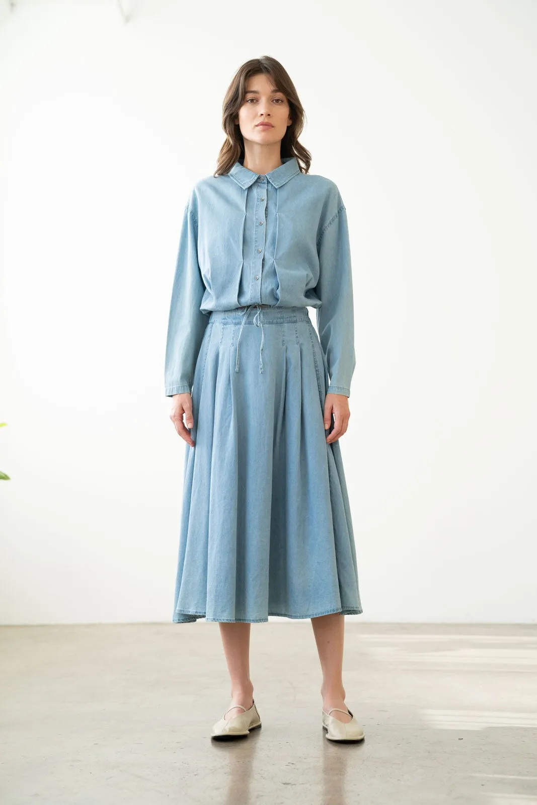 CHAMBRAY SKIRT