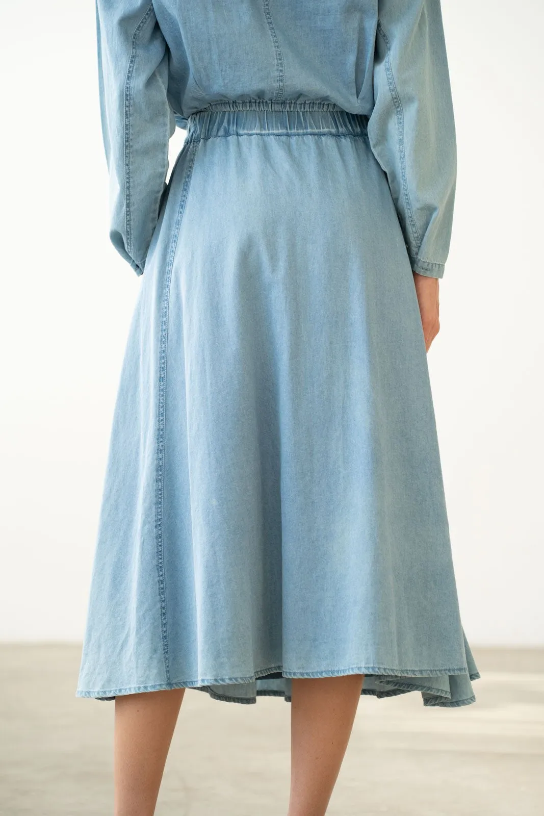 CHAMBRAY SKIRT