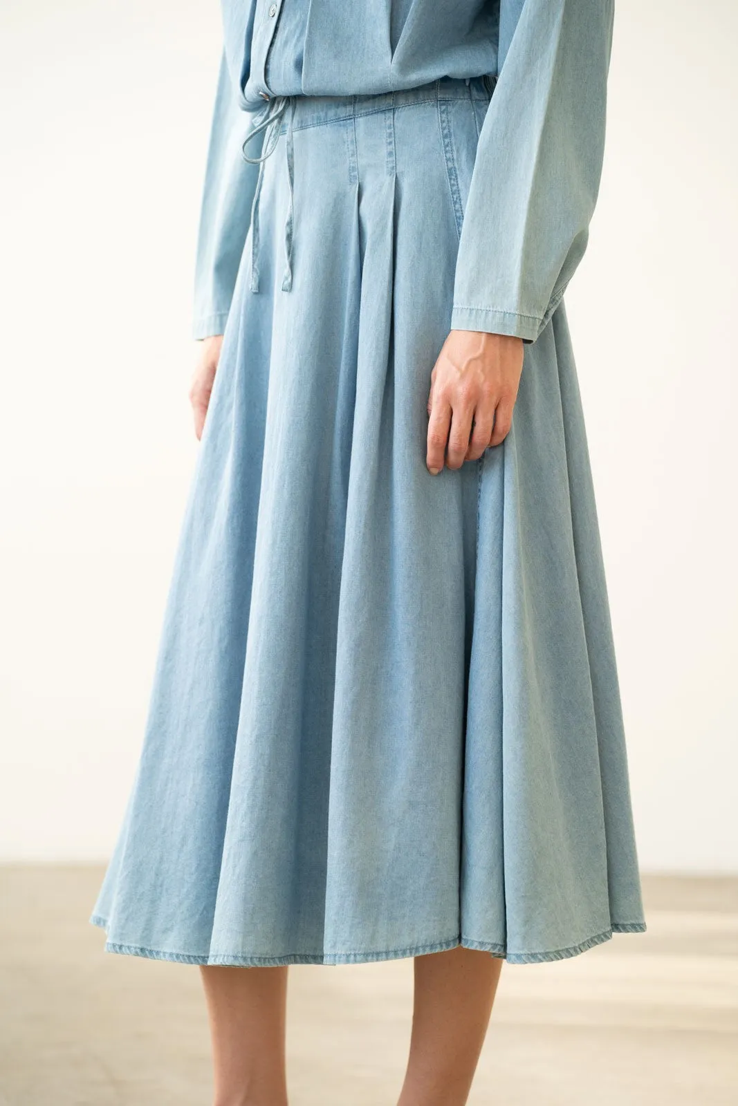 CHAMBRAY SKIRT