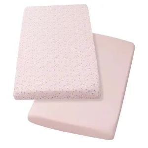 ClevaMama Pink Jersey Cotton Fitted Sheets