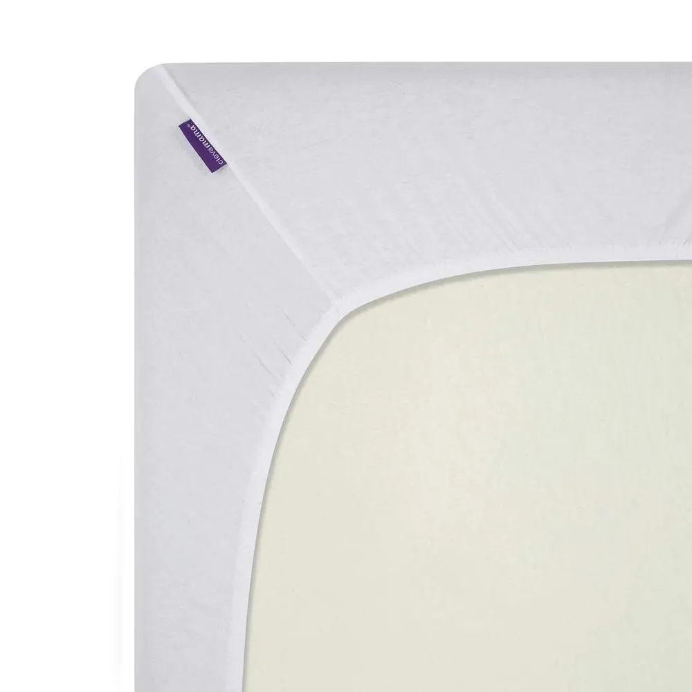 ClevaMama White Jersey Cotton Fitted Sheets
