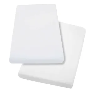 ClevaMama White Jersey Cotton Fitted Sheets