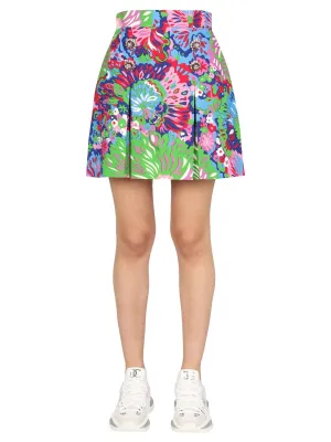 Dolce & Gabbana High Waist Pleat Detailed Mini Skirt