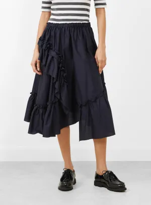Draped Skirt Navy