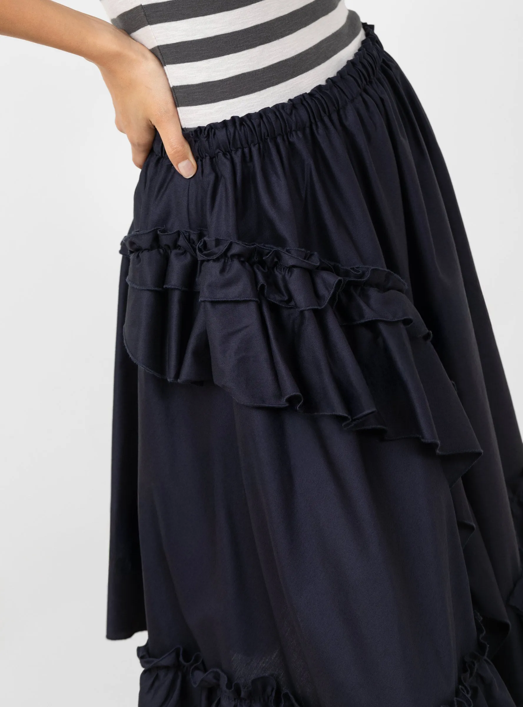 Draped Skirt Navy