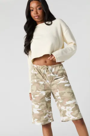 Drawstring Bermuda Cargo Short