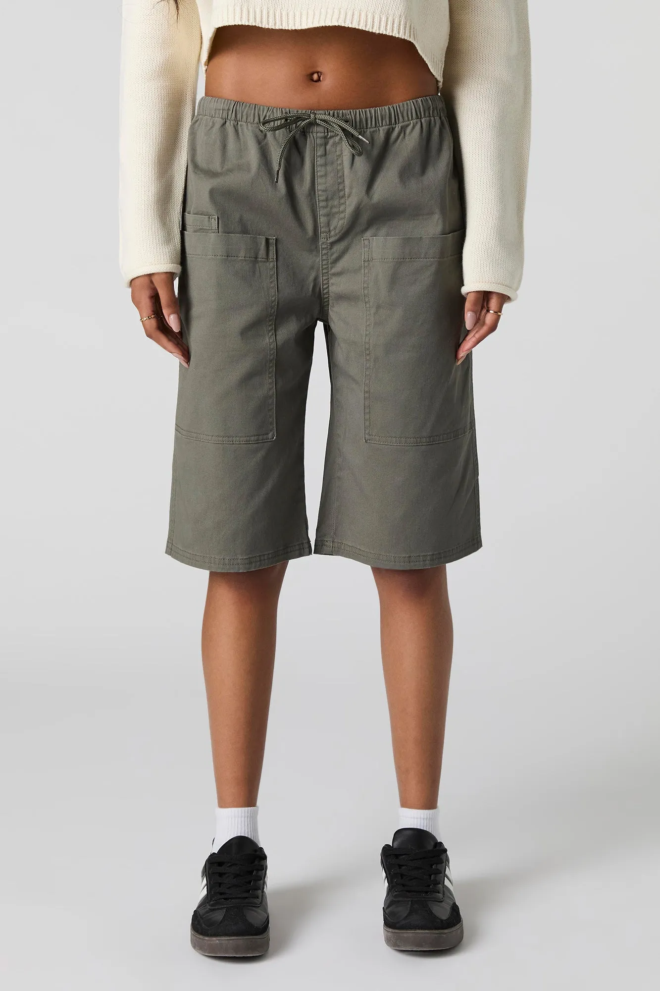 Drawstring Bermuda Cargo Short