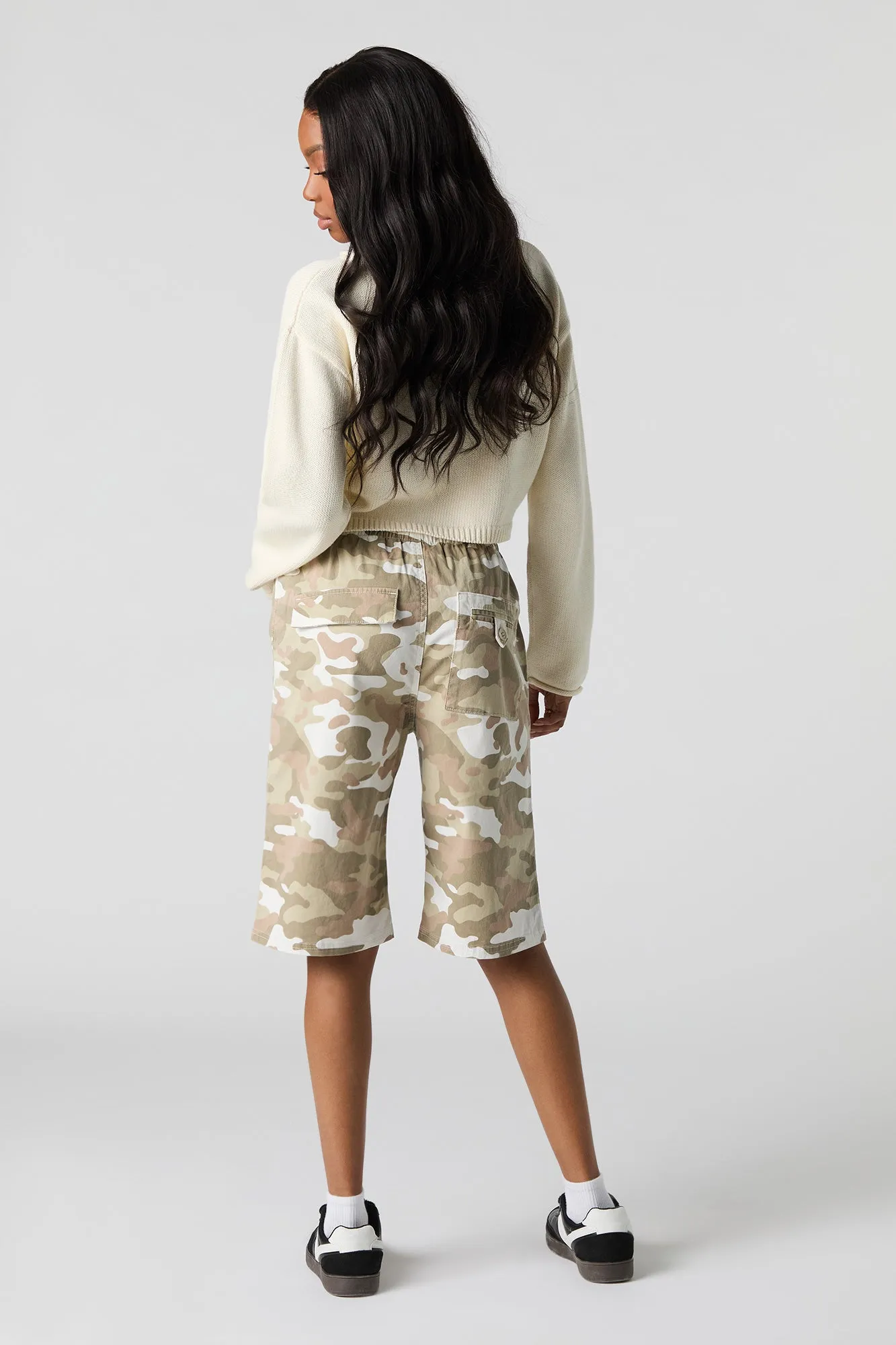 Drawstring Bermuda Cargo Short