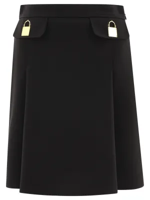 Elisabetta Franchi Padlock-Detailed Mini Skirt