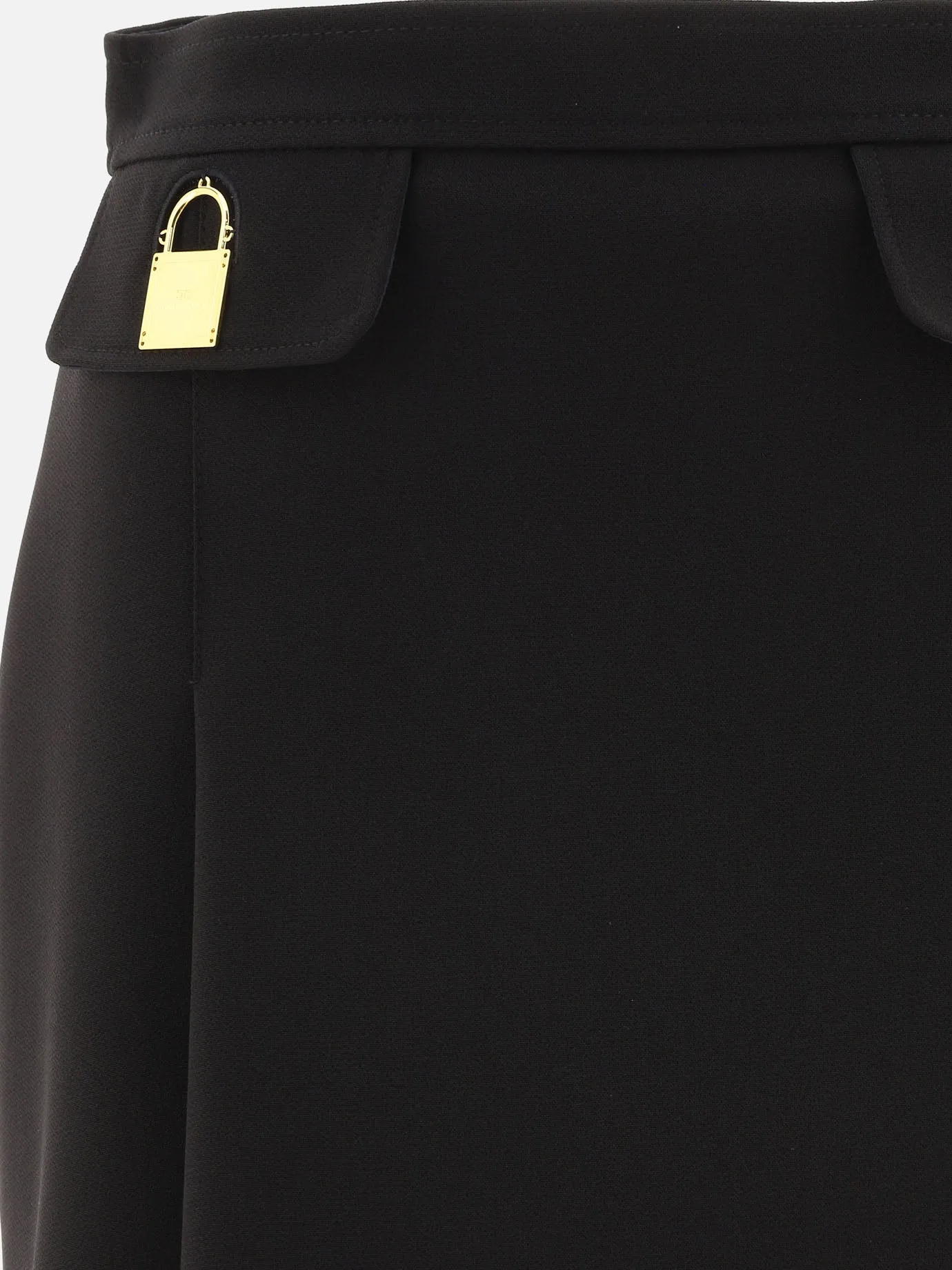 Elisabetta Franchi Padlock-Detailed Mini Skirt