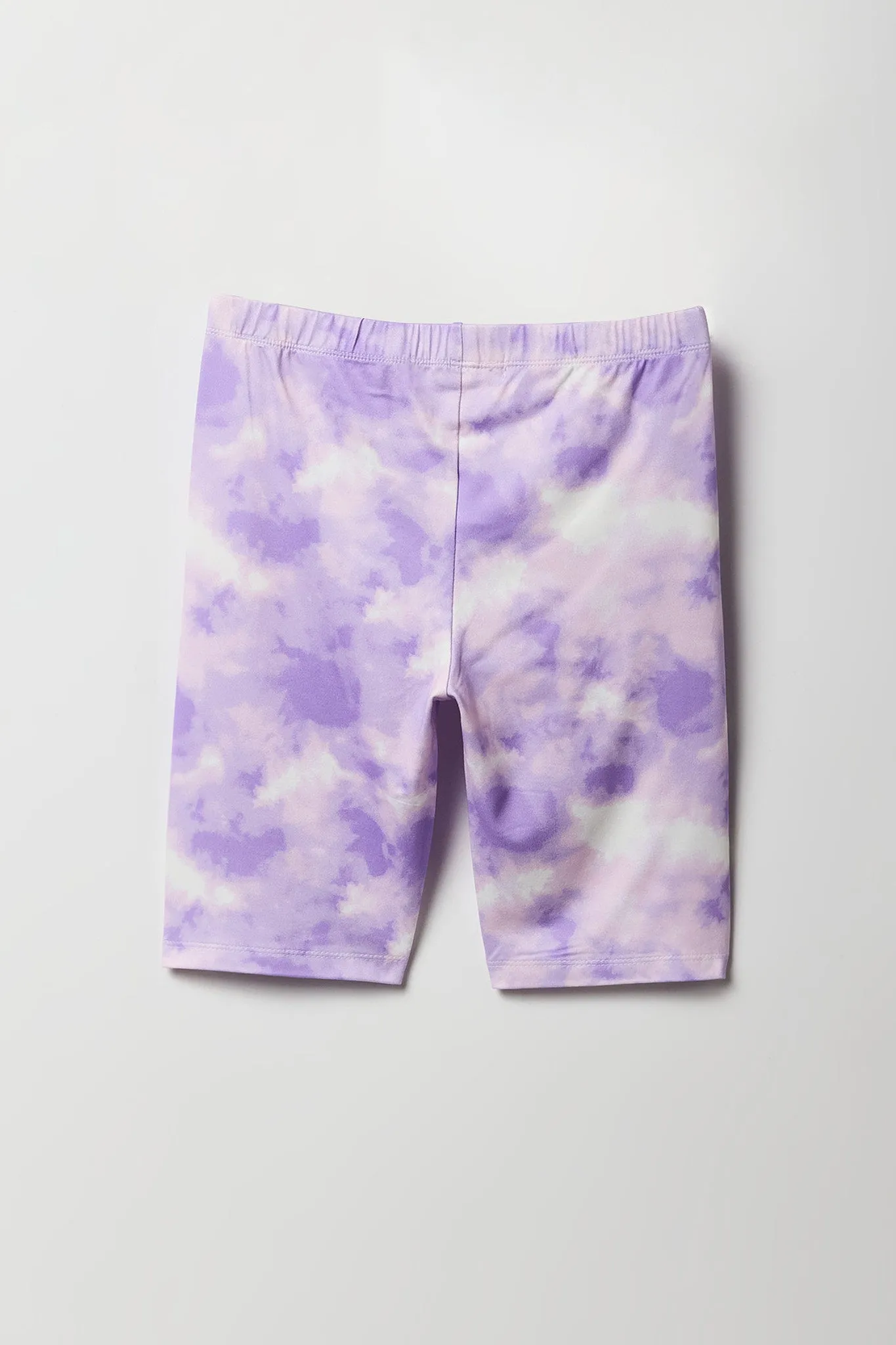Ensemble avec short de cycliste uni et imprimé pour fille