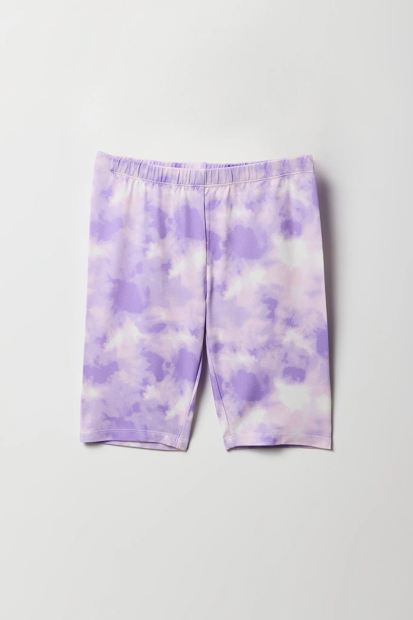Ensemble avec short de cycliste uni et imprimé pour fille