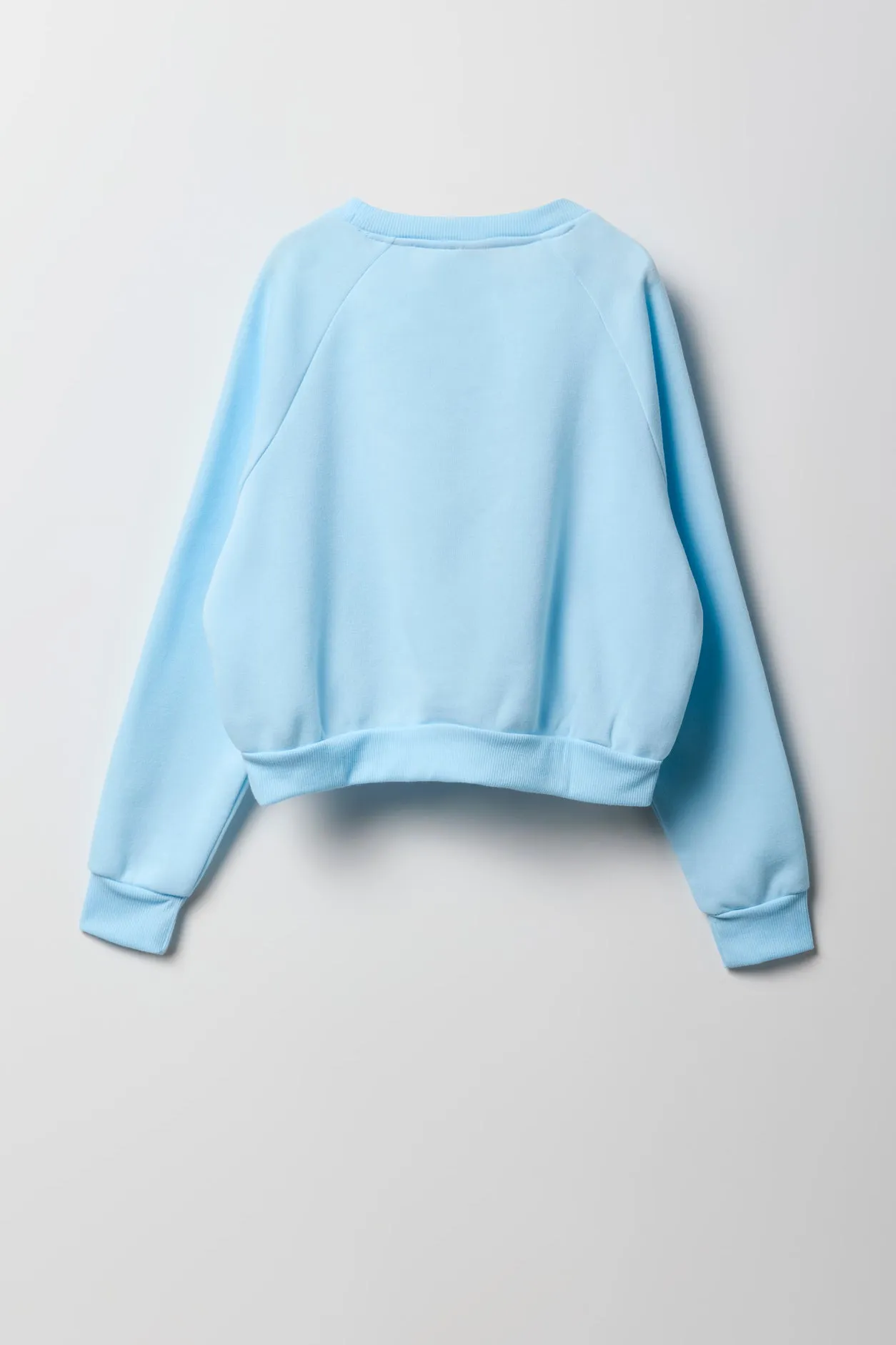 Ensemble deux pièces chandail en molleton et short à imprimé Stitch bleu pour filles