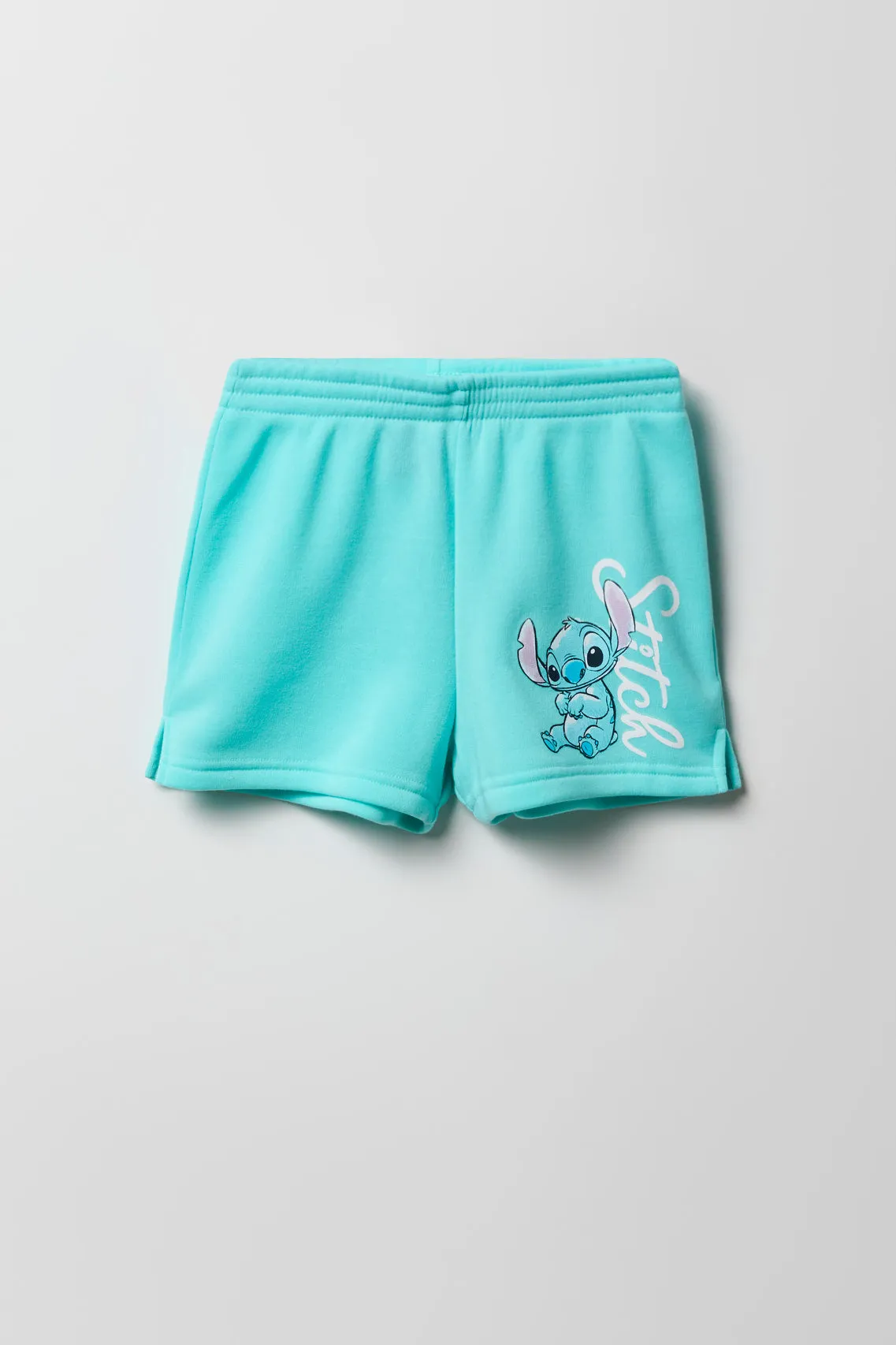 Ensemble deux pièces chandail en molleton et short à imprimé Stitch pour filles