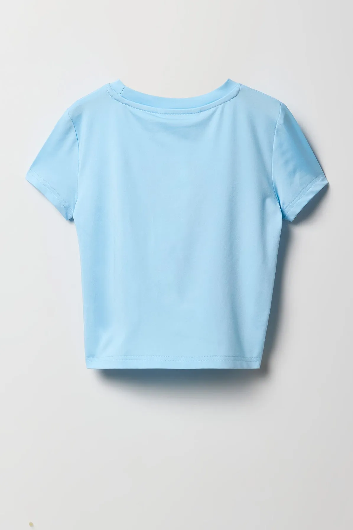 Ensemble deux pièces t-shirt brodé et jupe étagée pour filles