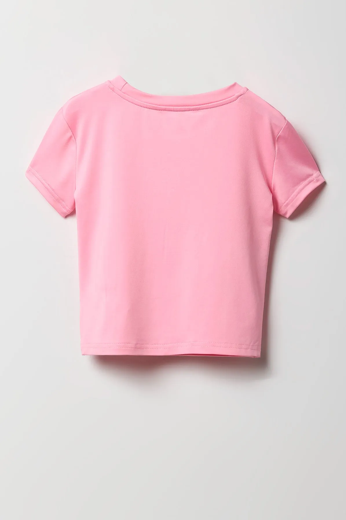 Ensemble deux pièces t-shirt brodé et jupe étagée pour filles