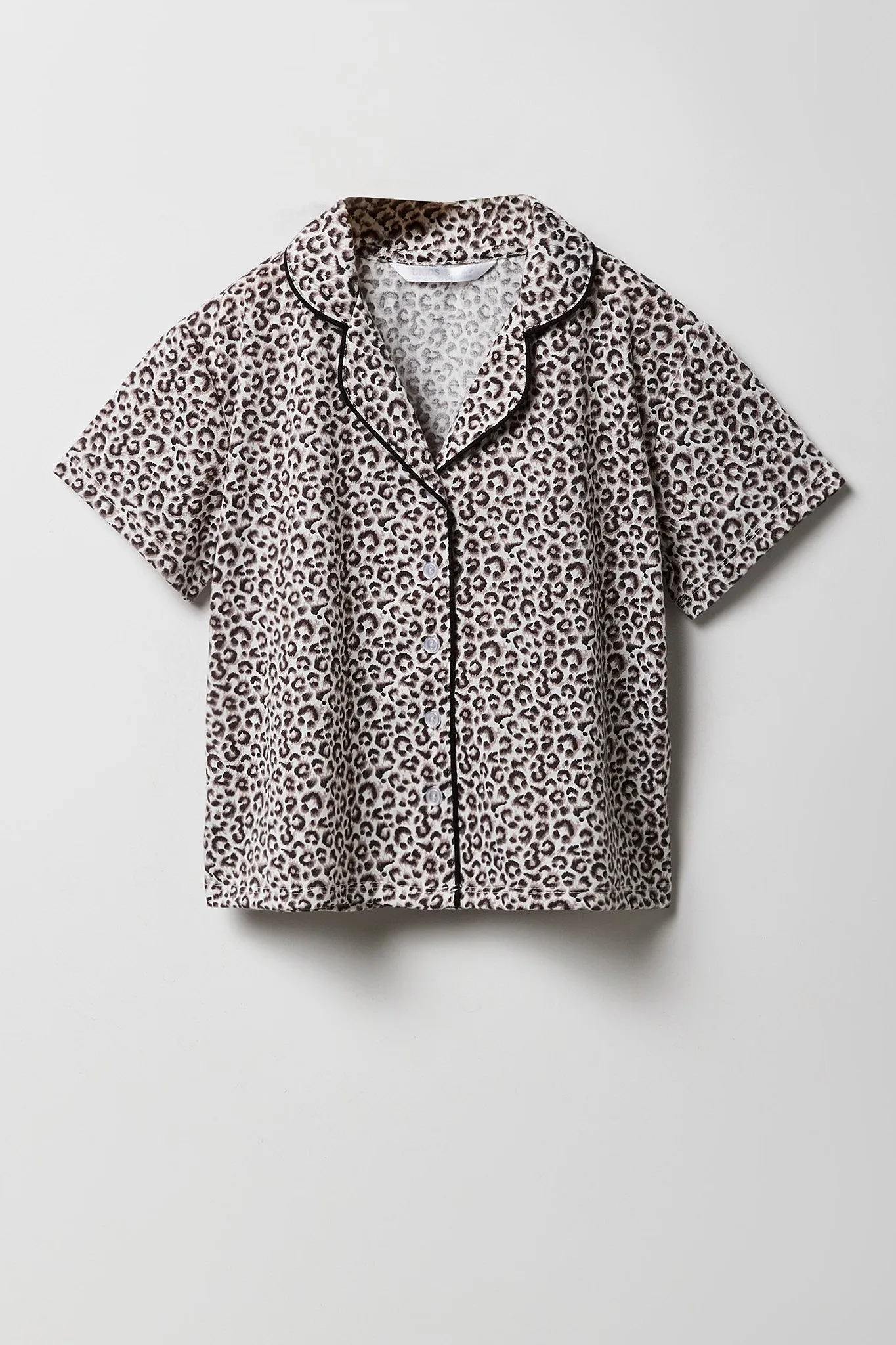 Ensemble-pyjama deux pièces short et haut boutonné pour filles