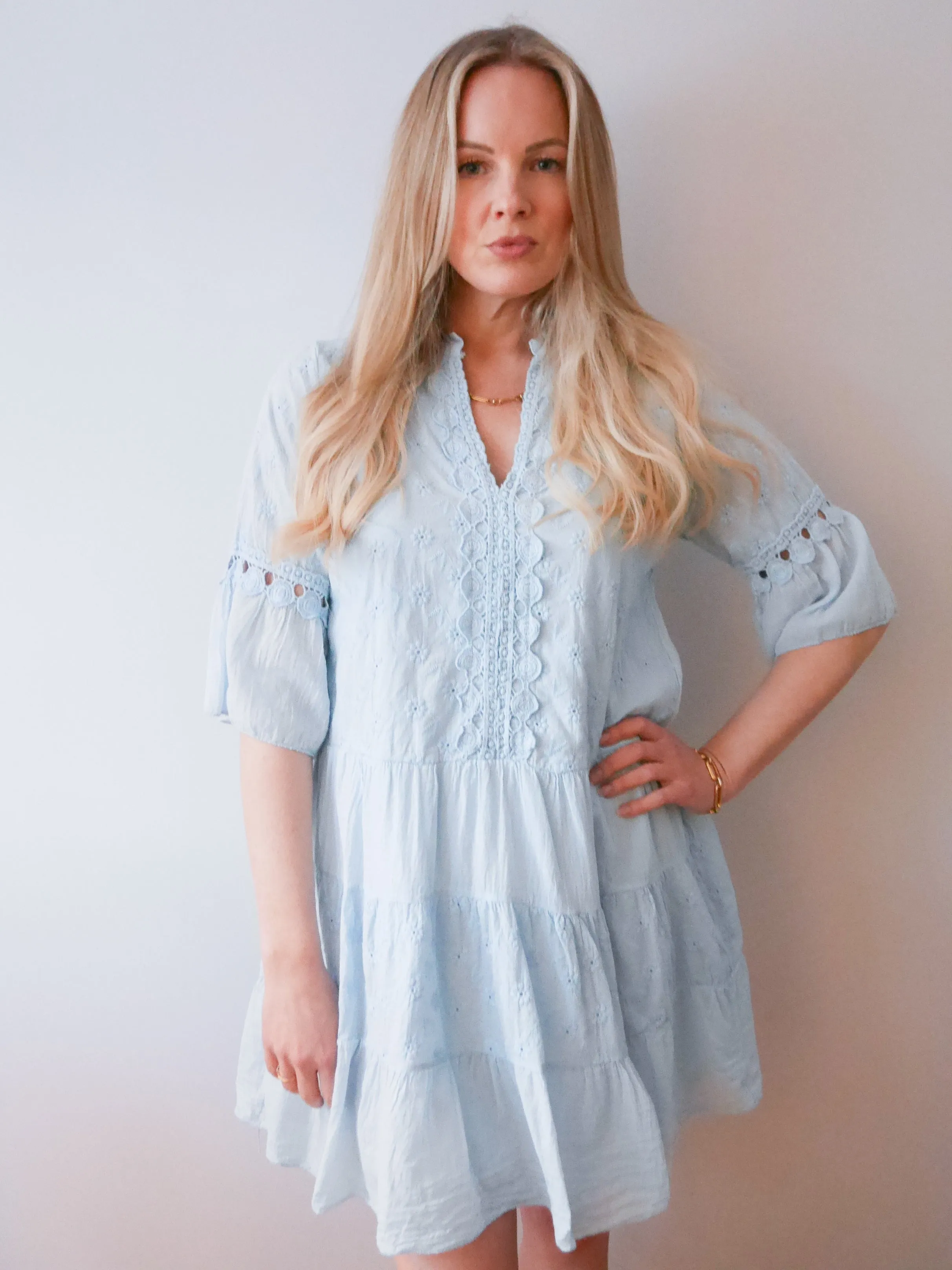 Evie Dress Baby Blue