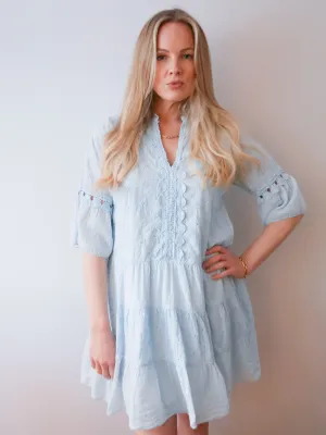 Evie Dress Baby Blue