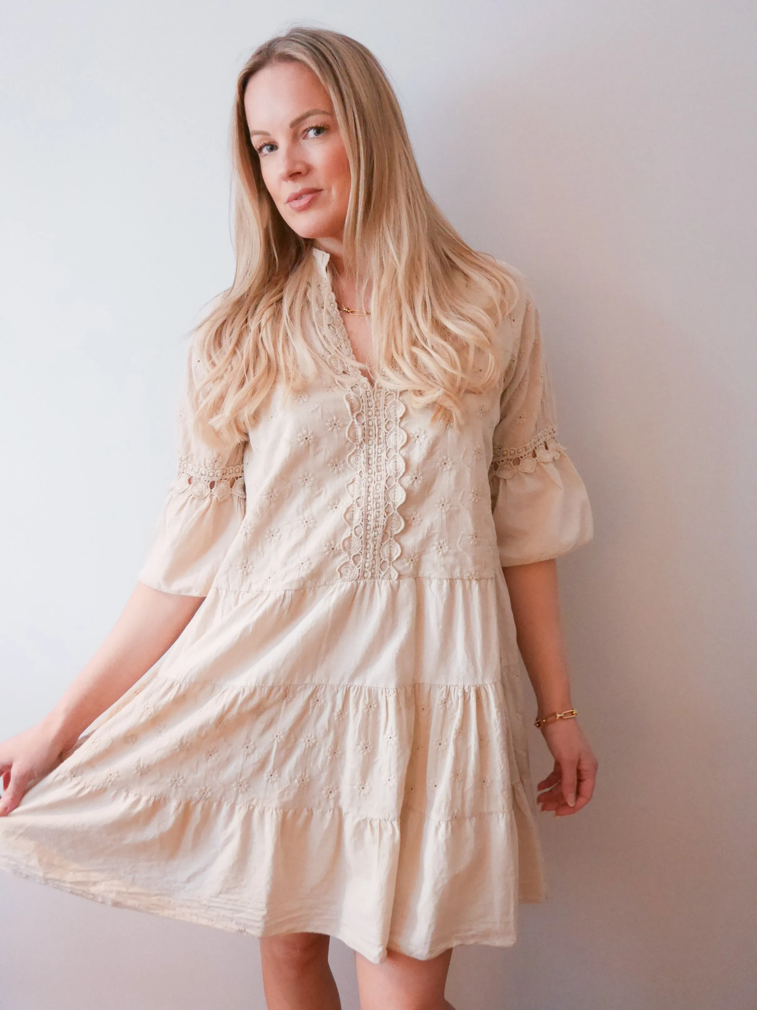 Evie Dress Nude