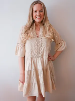 Evie Dress Nude