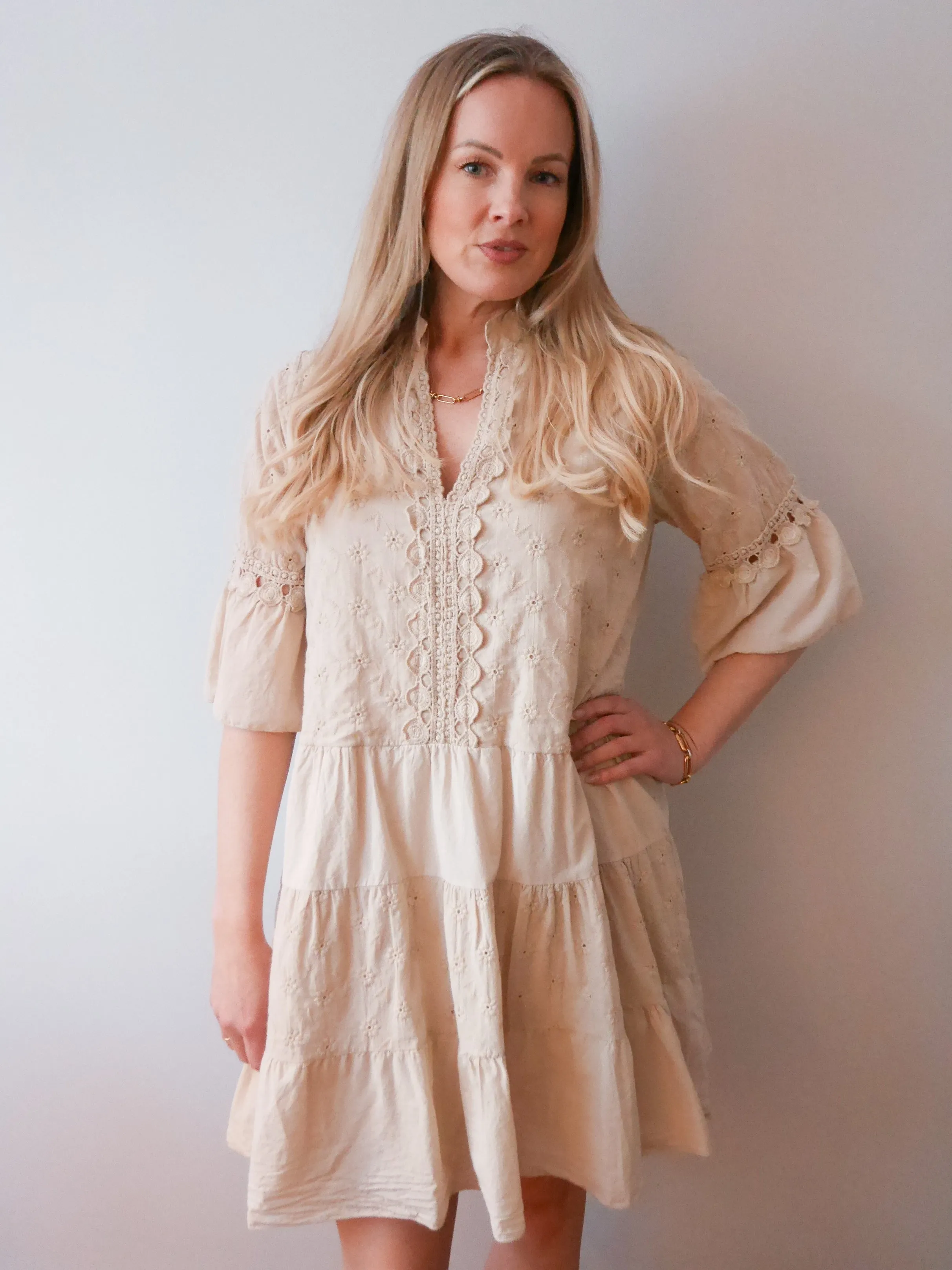 Evie Dress Nude
