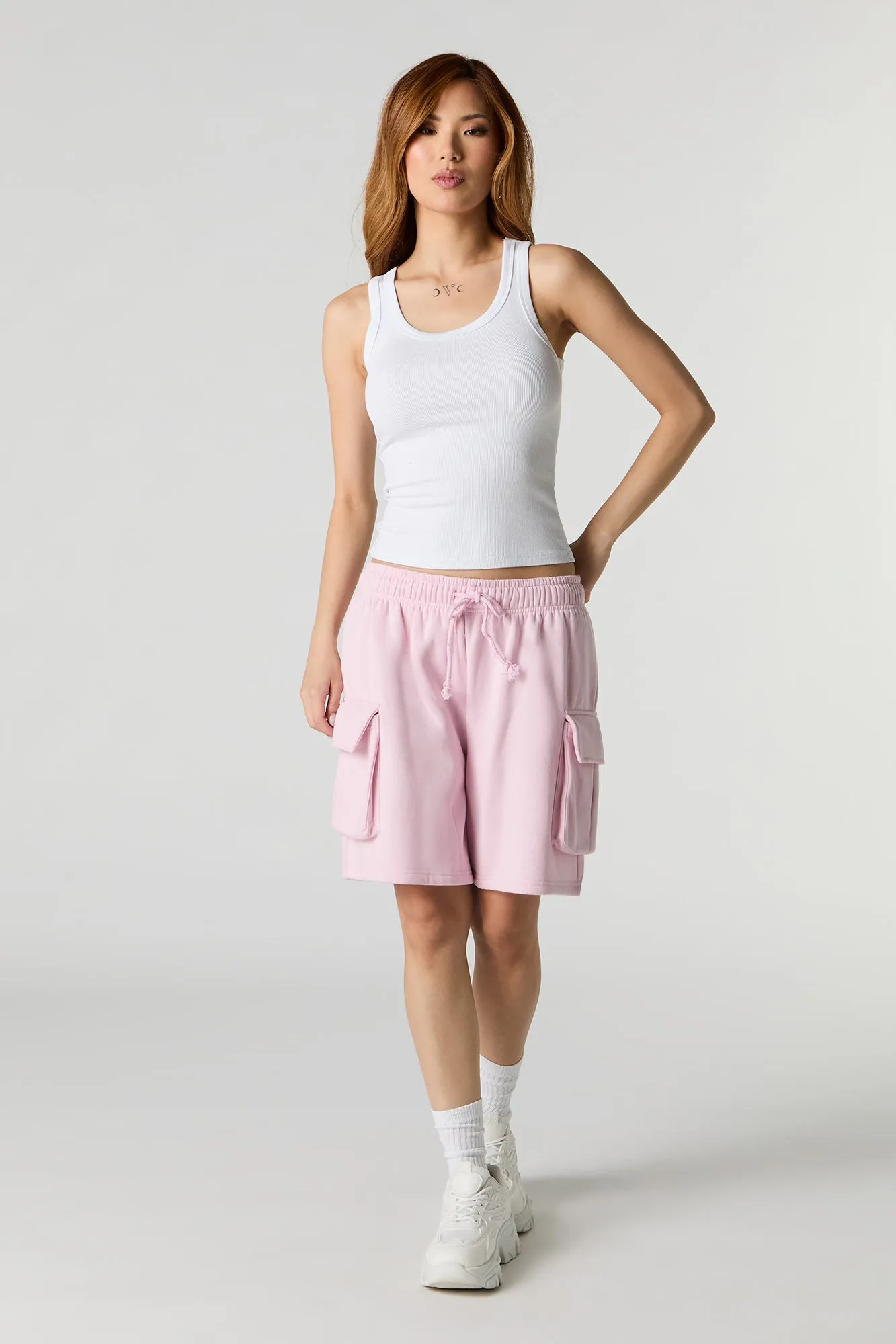 Fleece Cargo Boyfriend Short