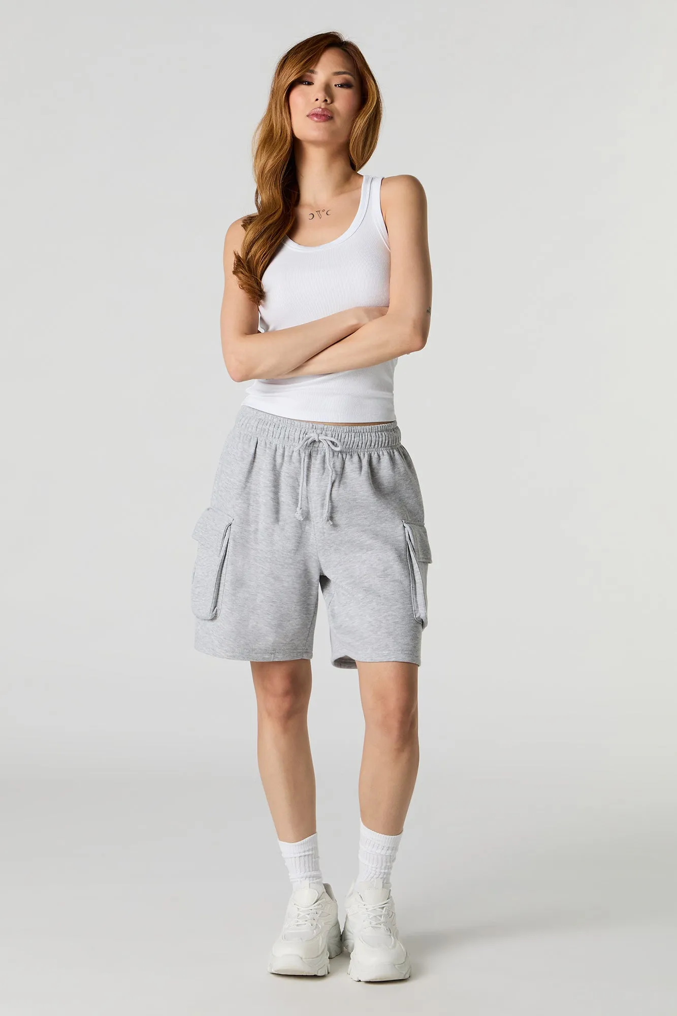 Fleece Cargo Boyfriend Short