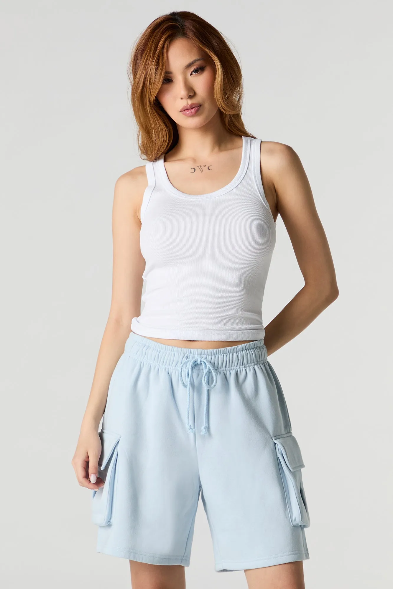 Fleece Cargo Boyfriend Short