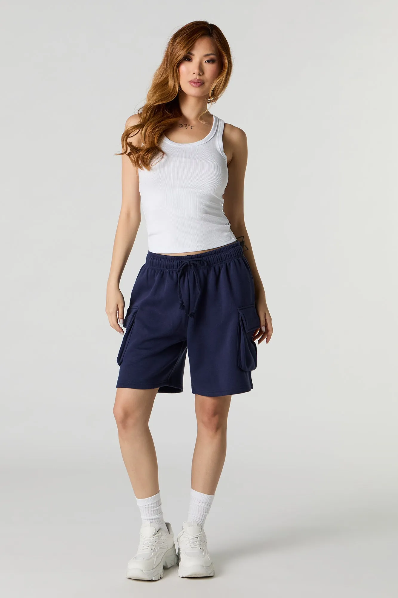 Fleece Cargo Boyfriend Short