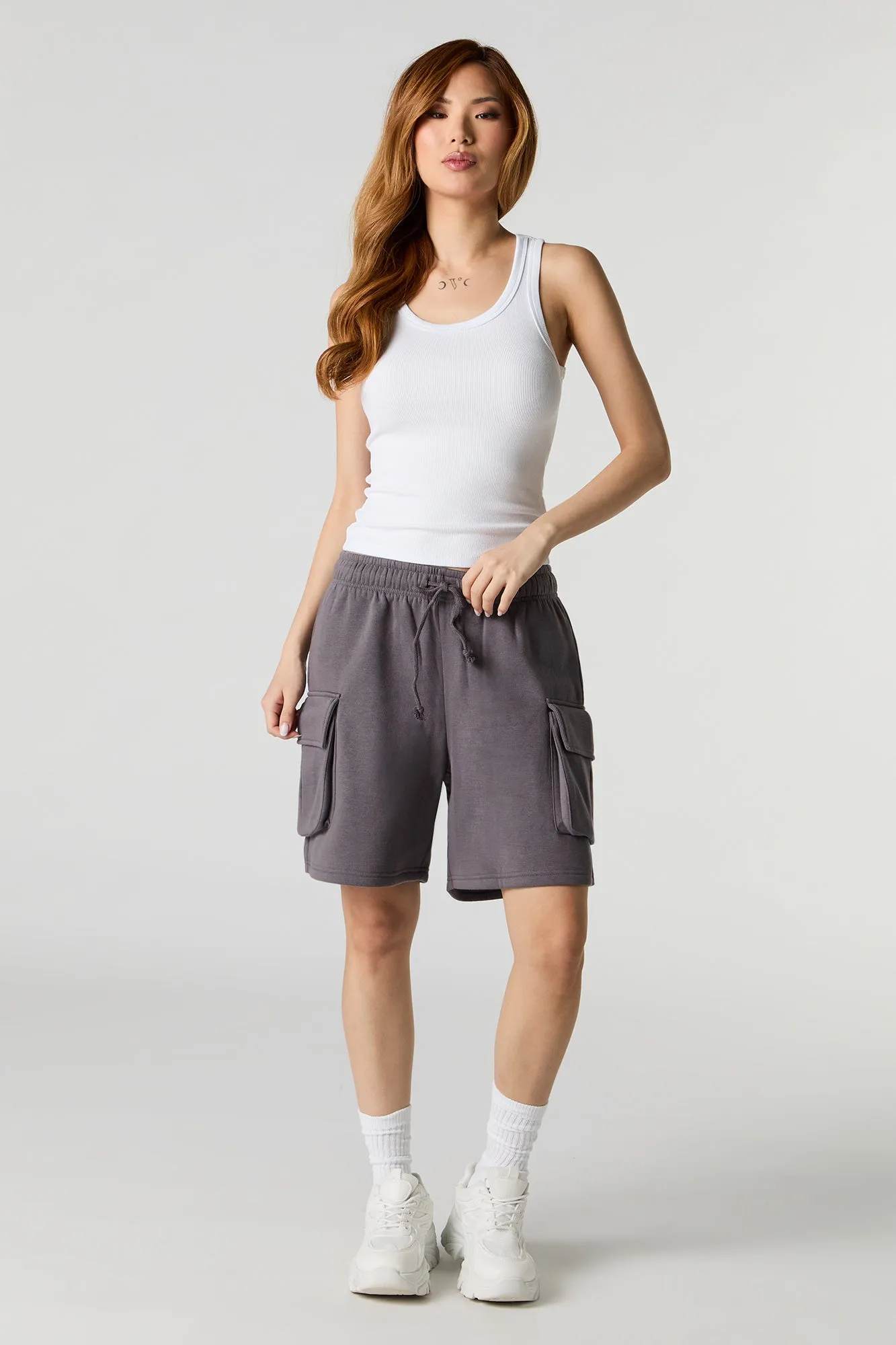 Fleece Cargo Boyfriend Short