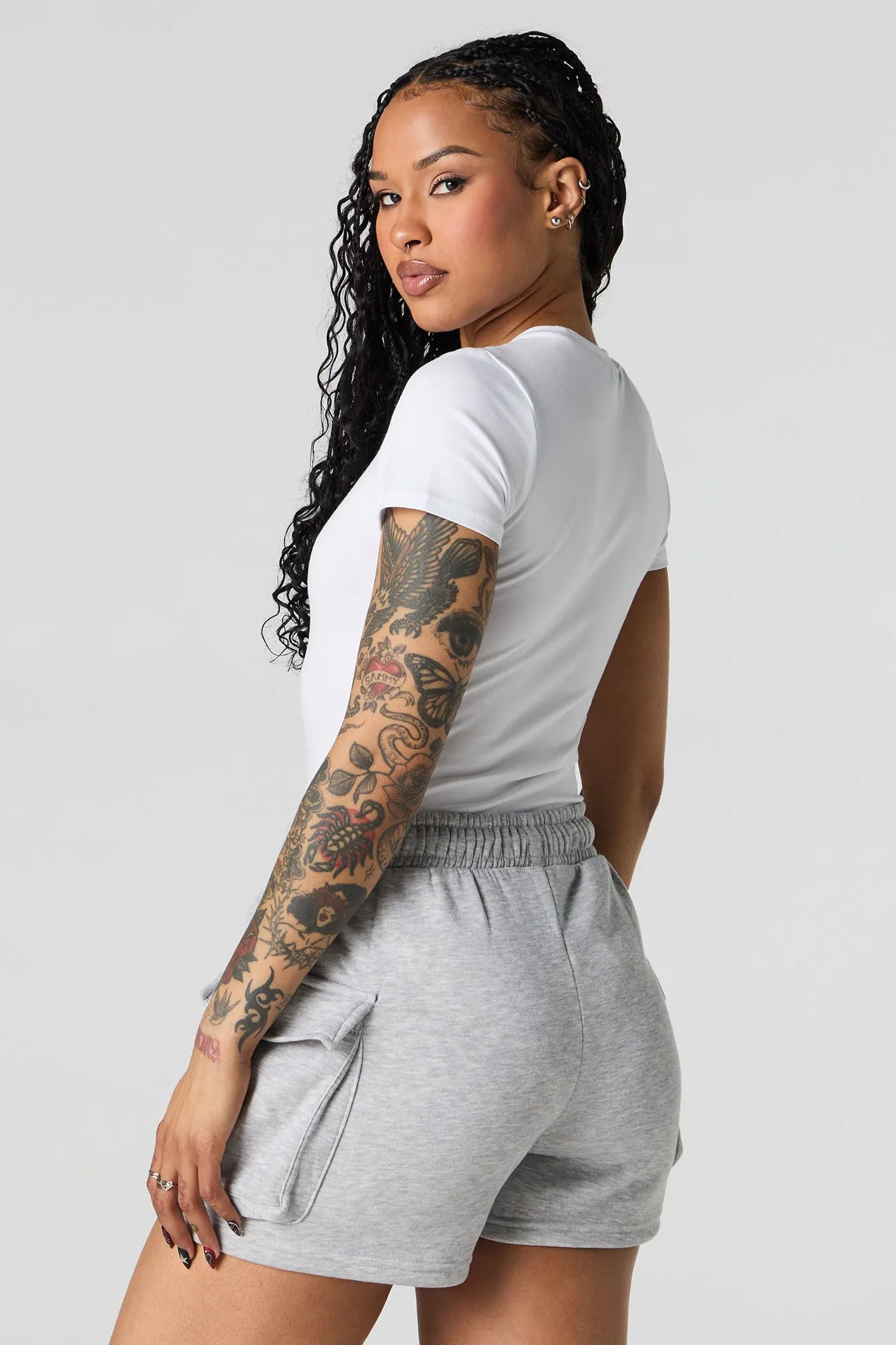 Fleece Cargo Short