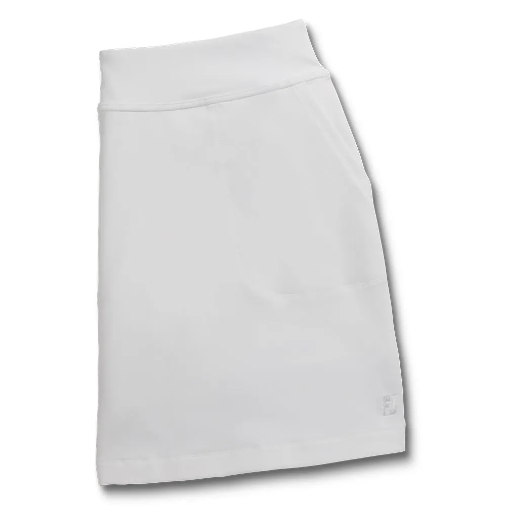 FootJoy Knit Golf Skort White - SS22 Women
