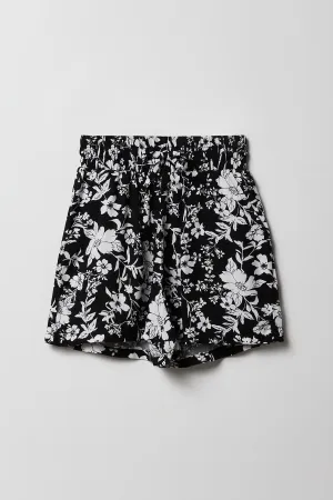 Girls Drawstring Flowy Short