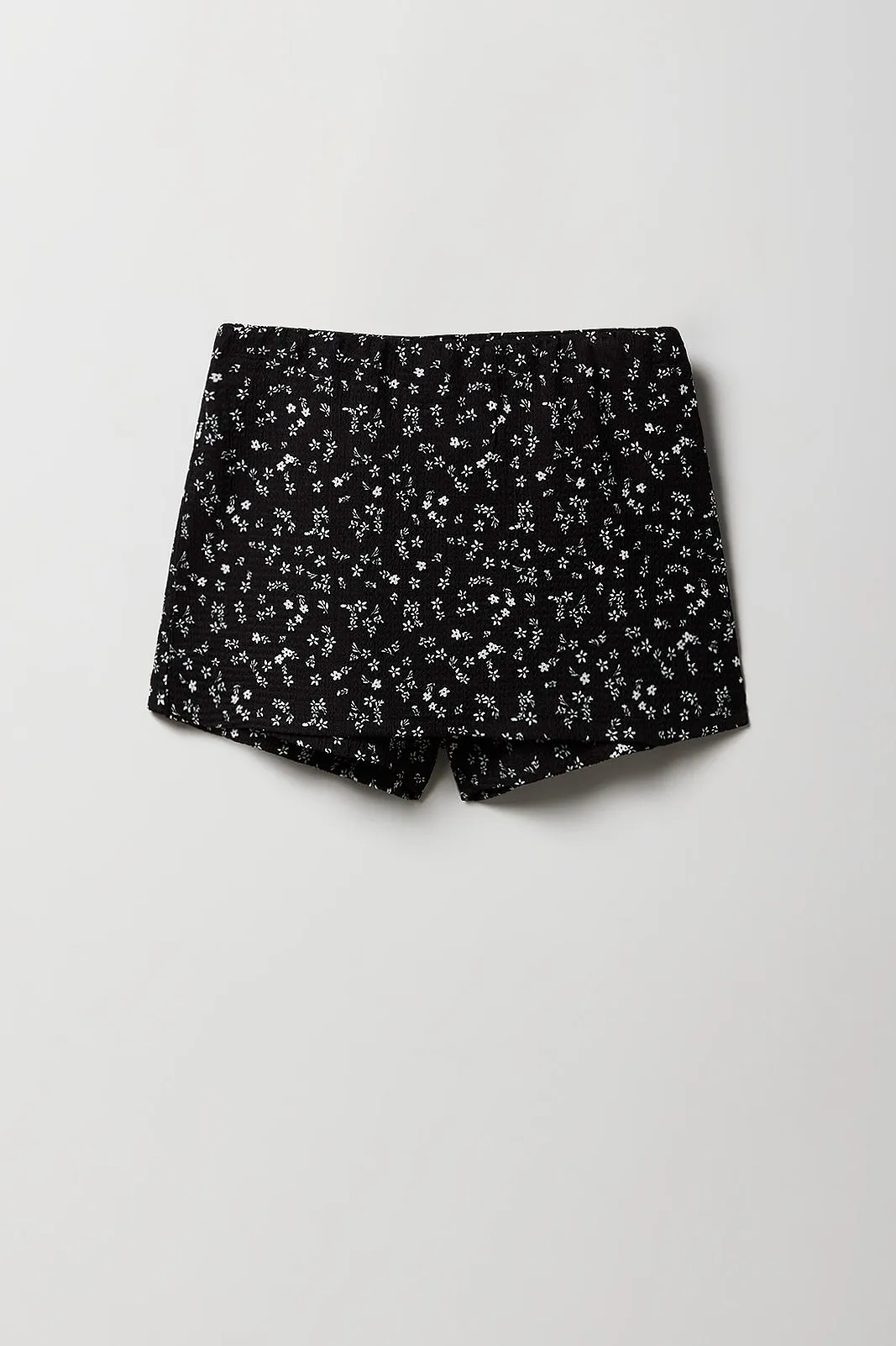 Girls Floral Textured Tank & Skort 2 Piece Set