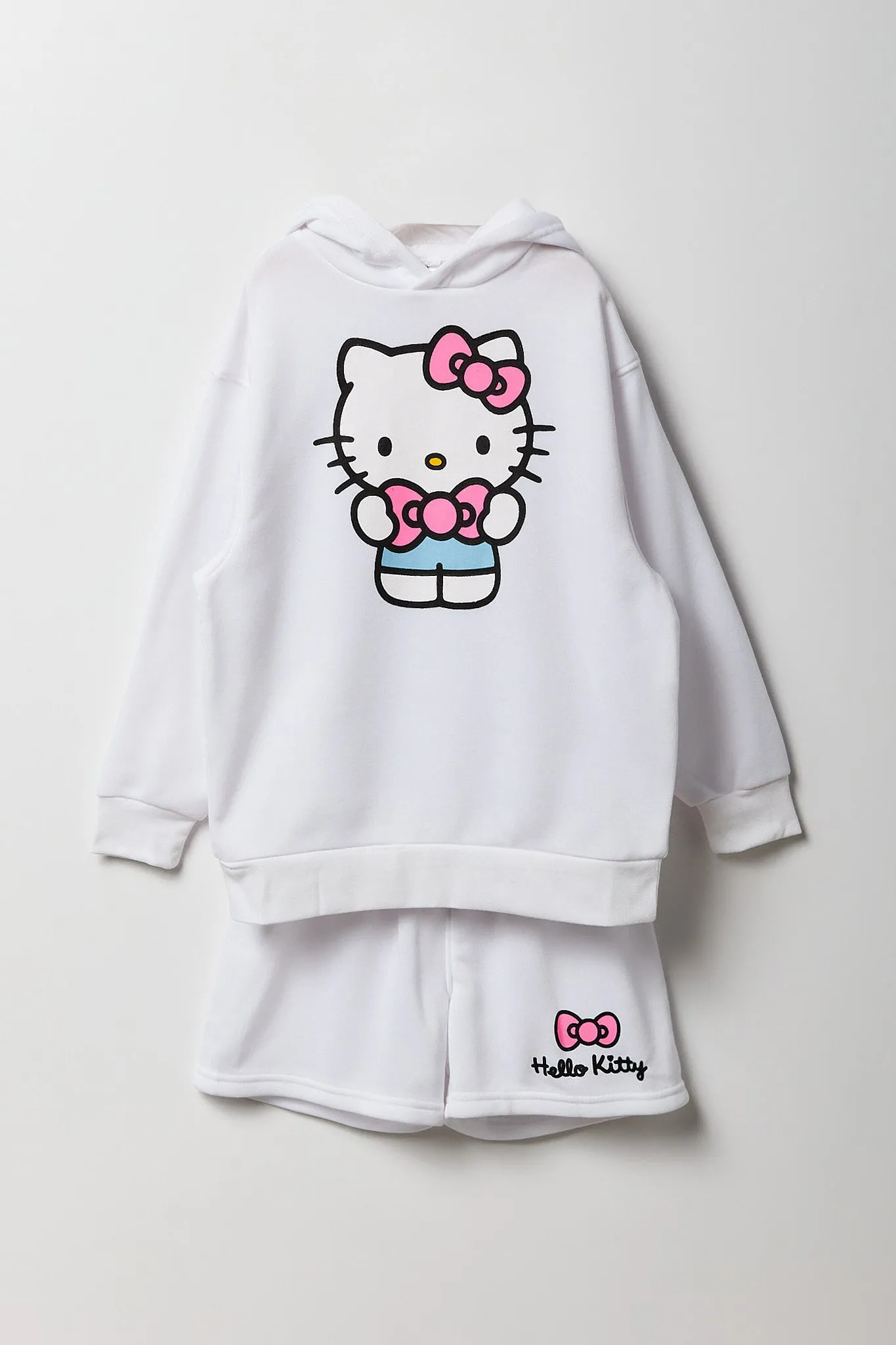Girls Hello Kitty & Friends Fleece Hoodie & Short 2 Piece Set