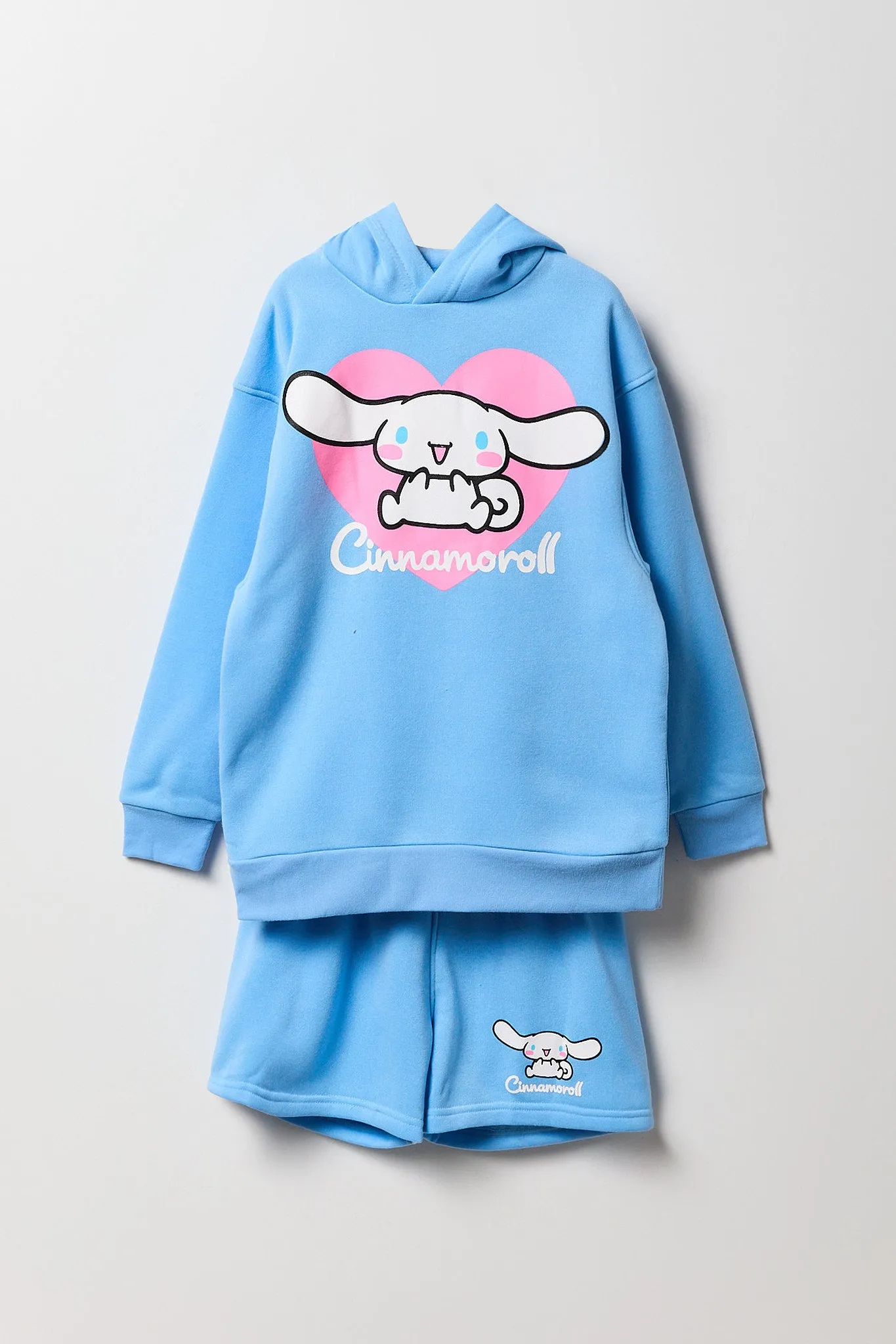 Girls Hello Kitty & Friends Fleece Hoodie & Short 2 Piece Set