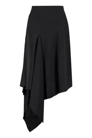 Givenchy Asymmetric Draped Skirt