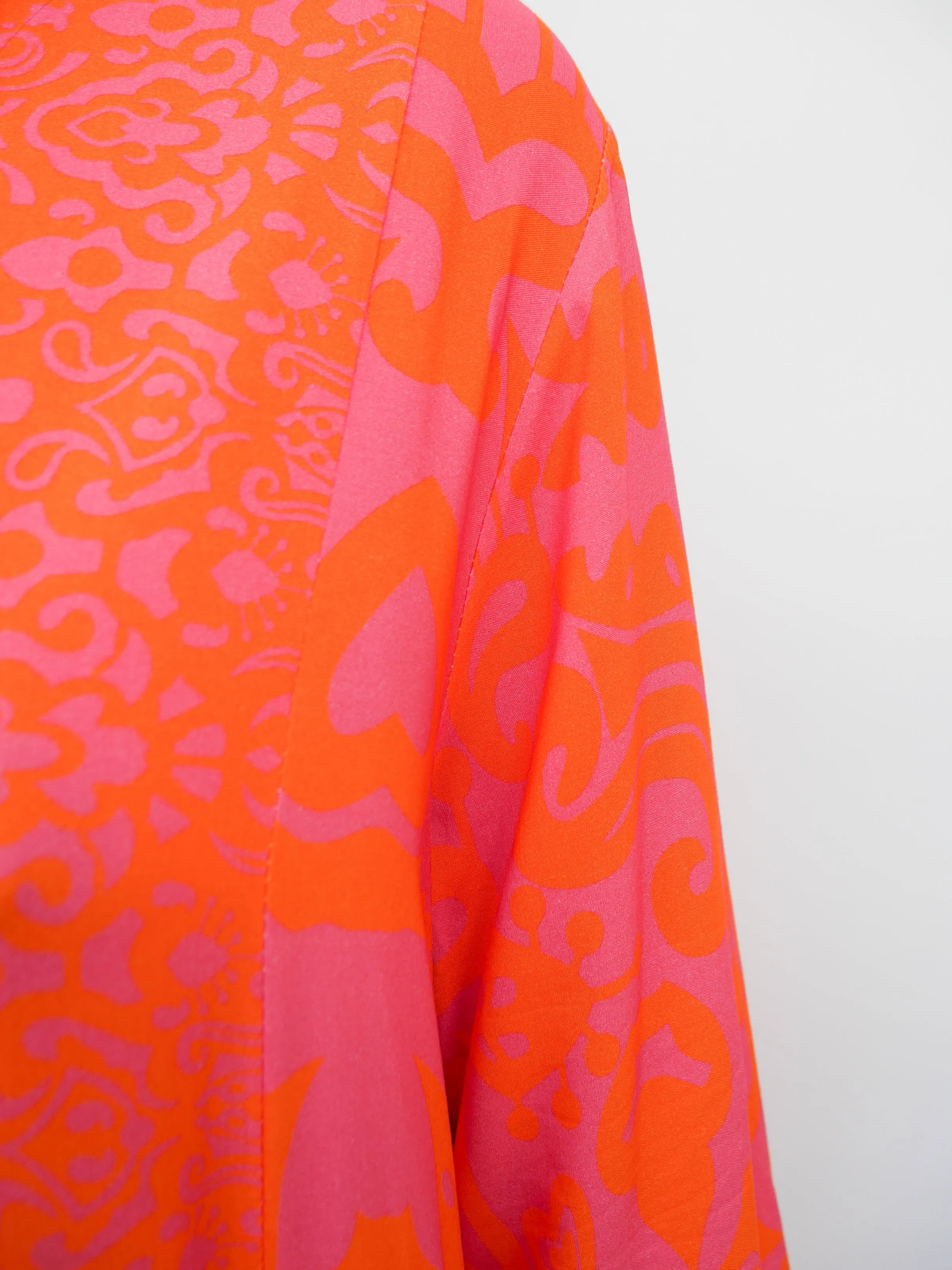 Helena Dress Fuchsia & Orange
